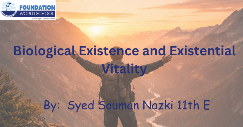 Biological Existence and Existential Vitality